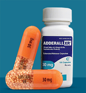 Adderall (DEXTROAMPHETAMINE-AMPHETAMINE) 30mg XR 100 Capsules