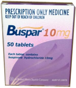 Buspar (Buspirone) 10mg Tablets  x 1's
