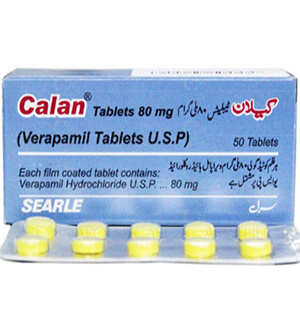 Calan (Verapamil) 80mg Tablets x 1's