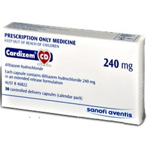 Cardizem (Diltiazem) 240mg Capsules x 1's