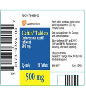 Ceftin (Cefuroxime) 500mg Tablet  x 1's