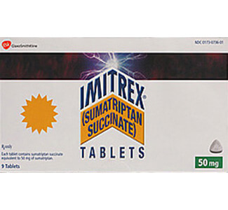 Imitrex (Sumatriptan) 50mg Tablets x 1's