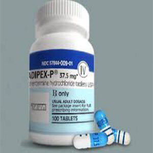 Adipex-P 37.5mg Phentermine 37.5 mg pills x 1 bottle