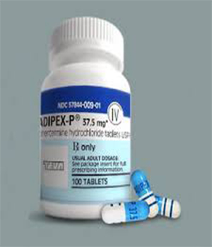 Adipex-P 37.5mg Phentermine 37.5 mg pills x 1 bottle