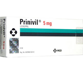 Prinivil (Lisinopril) 5mg Tablets x 1's