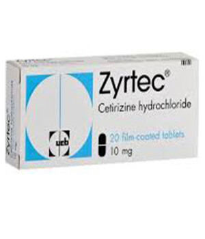 Zyrtec (Cetirizine) 10mg Tablets x 1's
