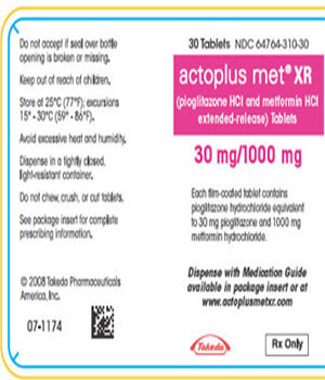 Actoplus Met (Metformin) 30mg/1000mg x 1's